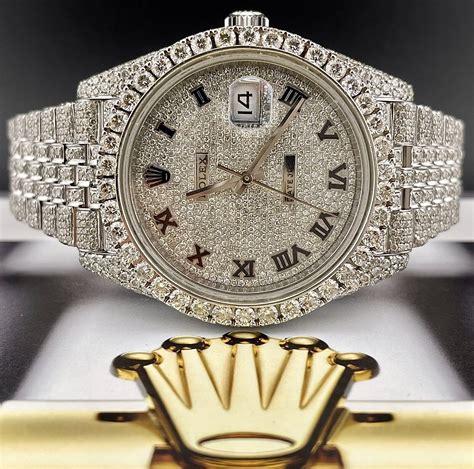 rolex president iced out|iced out rolex bezel.